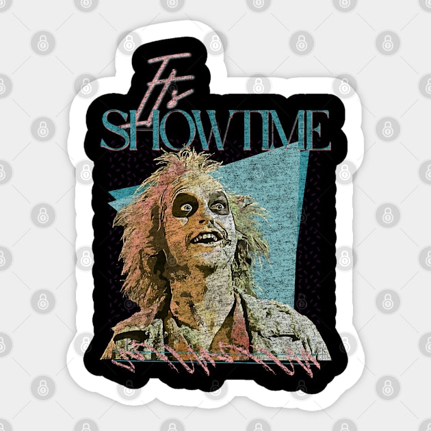 It's Showtime /// Retro Aesthetic /// 90's Style Sticker by Shit Post Hero